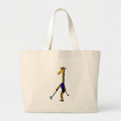 XX-Giraffe Golfontwerp afspelen Grote Tote Bag (Voorkant)