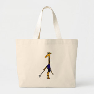 XX-Giraffe Golfontwerp afspelen Grote Tote Bag