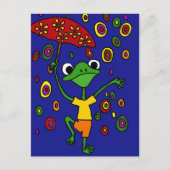 XX- Glorious Frog Dansin in Rain Briefkaart (Voorkant)