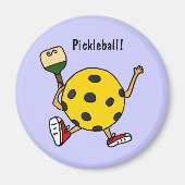 XX- Grappig pickleball karakter Magneet (Voorkant)