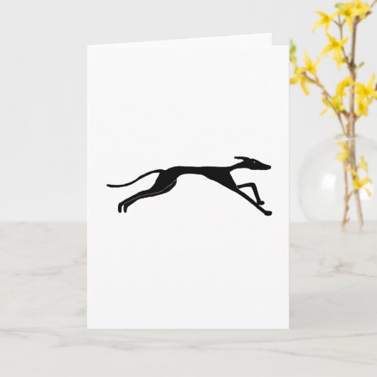 XX- Greyhound Racing Design Kaart (Gele Bloem)
