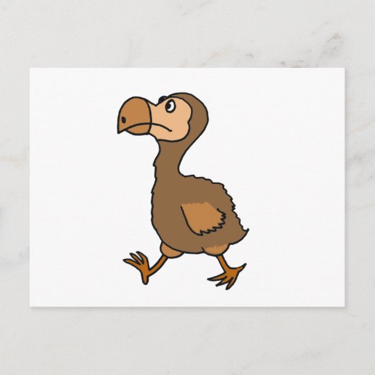 XX- Hilarious Dodo Bird Design Briefkaart (Voorkant)