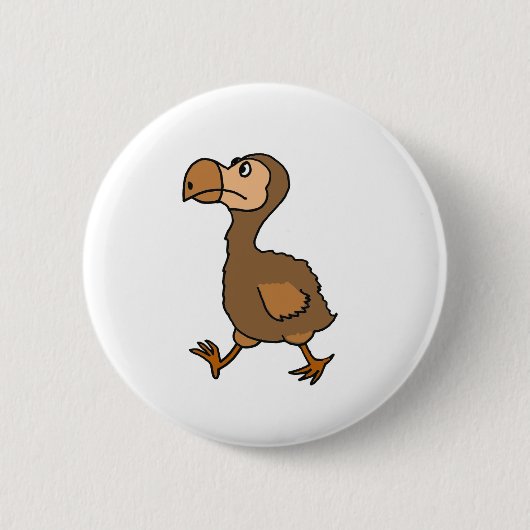 XX- Hilarious Dodo Bird Design Ronde Button 5,7 Cm (Voorkant)