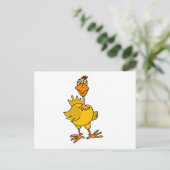 XX- Hilarious Goofy Chicken Briefkaart (Staand voorkant)