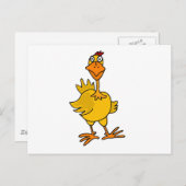 XX- Hilarious Goofy Chicken Briefkaart (Voorkant / Achterkant)