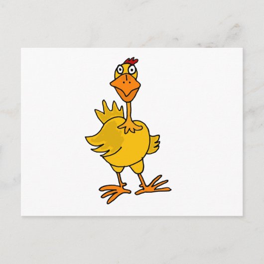 XX- Hilarious Goofy Chicken Briefkaart (Voorkant)