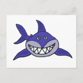 XX- Hilarious Grinning Shark Cartoon Briefkaart (Voorkant)