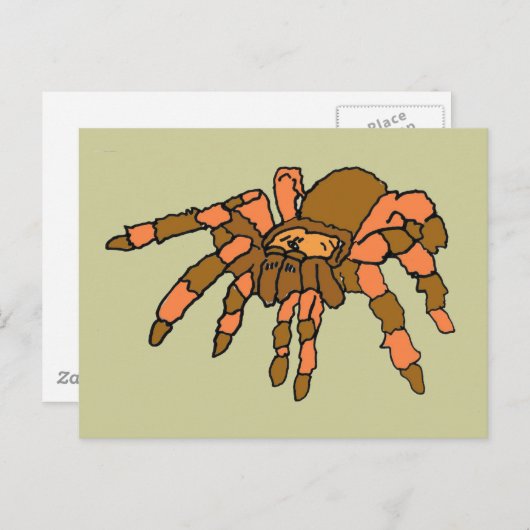 XX- Hilarious Tarantula Spider Briefkaart (Voorkant / Achterkant)