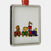 XX- Honden op een Cartoon Metalen Ornament (Rechts)