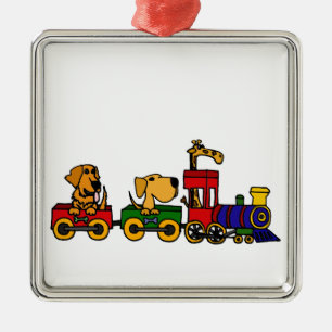 XX- Honden op een Cartoon Metalen Ornament