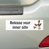 XX- Laat uw binnenkant Gekke los - Goose Bumpersticker (Op auto)