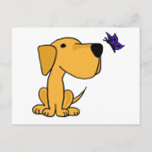 XX- Labrador Retriever die Butterfly Cartoon bekij Briefkaart (Voorkant)
