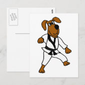 XX- Martial Arts Puppy Dog Briefkaart (Voorkant / Achterkant)
