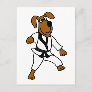 XX- Martial Arts Puppy Dog Briefkaart