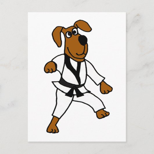 XX- Martial Arts Puppy Dog Briefkaart (Voorkant)