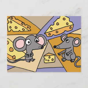 XX- Mice- en Kaas-kunst Briefkaart