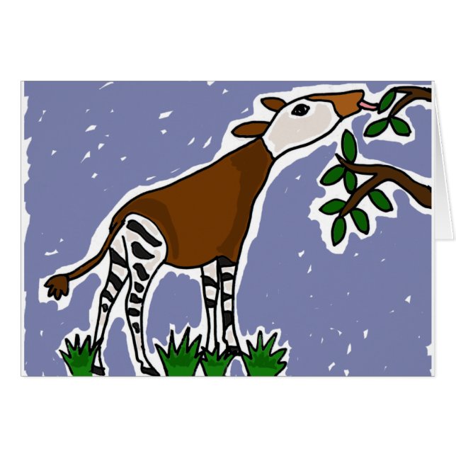 XX- Okapi Art Cartoon (Voorkant Horizontaal)