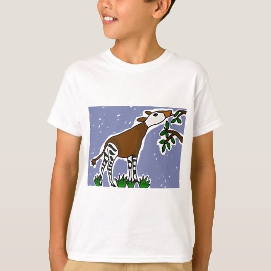 XX- Okapi Art Cartoon T-shirt (Voorkant)