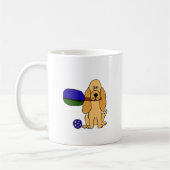 XX- Pickleball Cocker Spaniel Cartoon Koffiemok (Links)