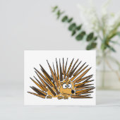 XX- Porcupine Art Cartoon Briefkaart (Staand voorkant)