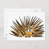 XX- Porcupine Art Cartoon Briefkaart (Voorkant / Achterkant)