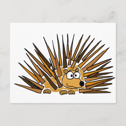 XX- Porcupine Art Cartoon Briefkaart (Voorkant)