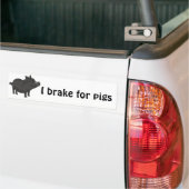 XX- Pot Bellied Pig Cartoon Bumpersticker (Op Truck)