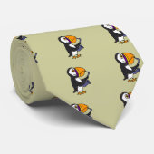 XX- Puffin-spel Stropdas (Opgerold)