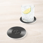 xx Record Album Novelty Personalized Zandsteen Onderzetter (Zijkant)