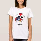 XX- Rode kardinale vogel met camera-Cartoon T-shirt (Voorkant)