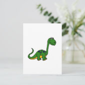 XX- Schattige Cute Dinosaur Cartoon Briefkaart (Staand voorkant)