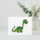 XX- Schattige Cute Dinosaur Cartoon Briefkaart (Staand voorkant)