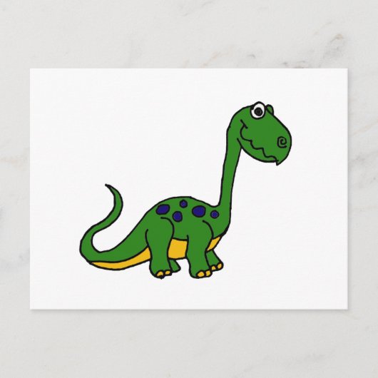 XX- Schattige Cute Dinosaur Cartoon Briefkaart (Voorkant)