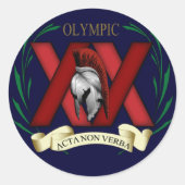 XX Sticker op blauw (Voorkant)