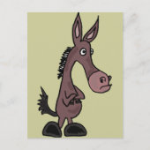 XX- Stubborn Mule of Donky Cartoon Briefkaart (Voorkant)