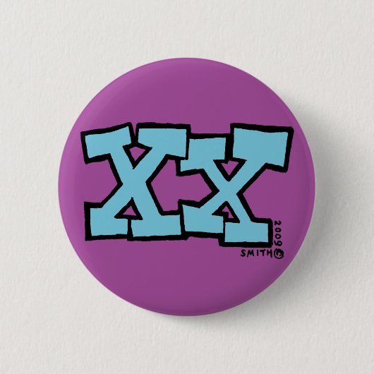 XX-toets Ronde Button 5,7 Cm (Voorkant)