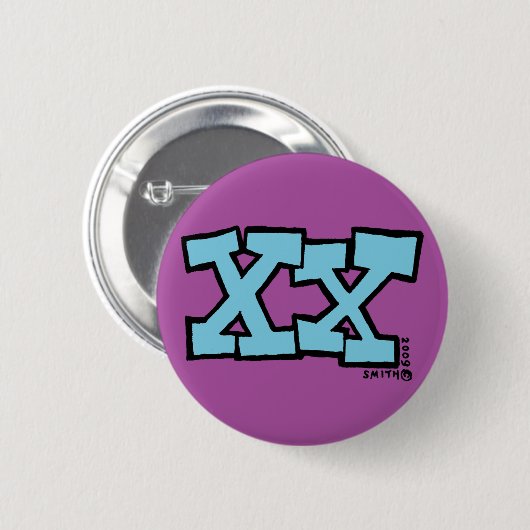 XX-toets Ronde Button 5,7 Cm (Voorkant /achterkant)