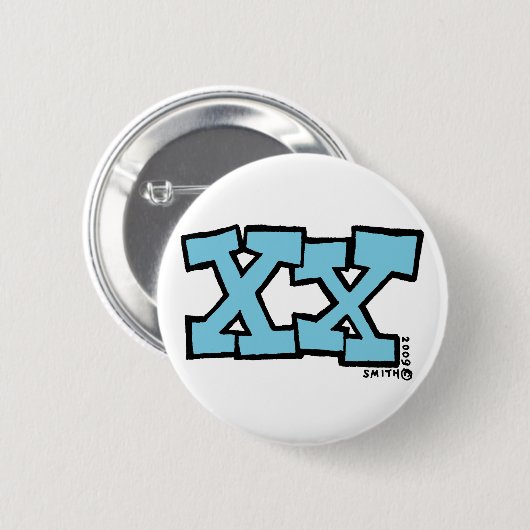 XX-toets Ronde Button 5,7 Cm (Voorkant /achterkant)