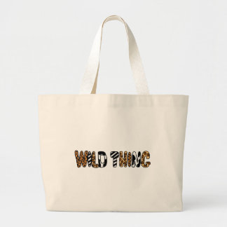 XX- Wild Ding Animal Print Design Grote Tote Bag