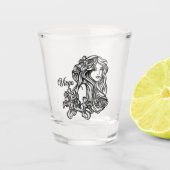 xxdbl Maagd De Maagd Zodiac Shot Glas (Voorkant)