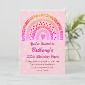 XXe luipaard print Boho Pink regenboogdag Kaart (Staand voorkant)