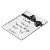 XXe ZURPRISE Birthday Party Damask en Bow Notitieboek (Linkerzijde)