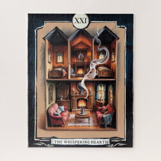 XXI Whispering Hearth - Warm Lies, Tarot Legpuzzel (Verticaal)
