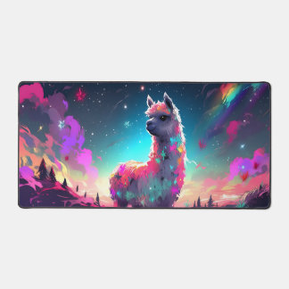 XXL Desktop Muismat voor Computer Galaxy Llama Bureaumat