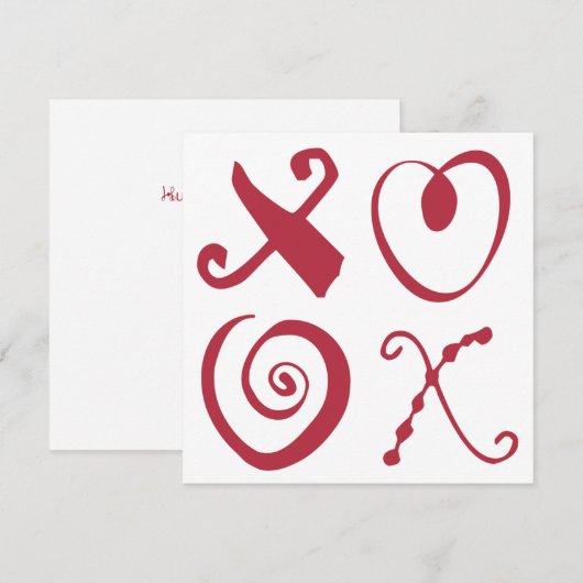 xxoo (Voorkant / Achterkant)