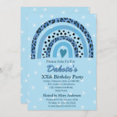 XXste Luipaardprint Boho Regenboog Verjaardagsfees Kaart (Voorkant / Achterkant)