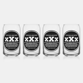 XXX blikbril Blikvorm Glas