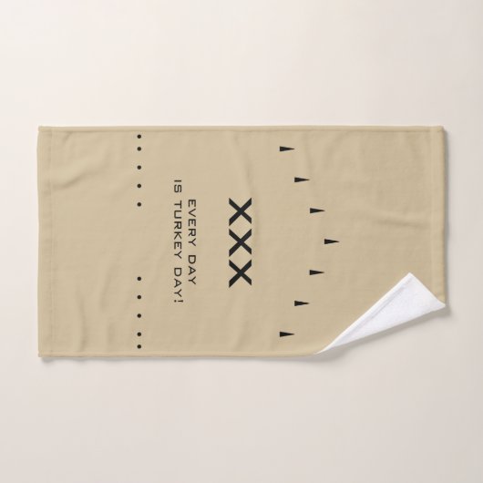 "XXX ELKE DAG IS TURKIJE DAG!" Bowling Ball Towel Handdoek (Handdoek)