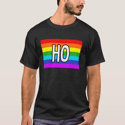 XXX Gay Gifts and LGBT Pride Stuff HO  T-shirt (Voorkant)