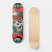 XXX Skeleton Pirate Skateboard (Voorkant)